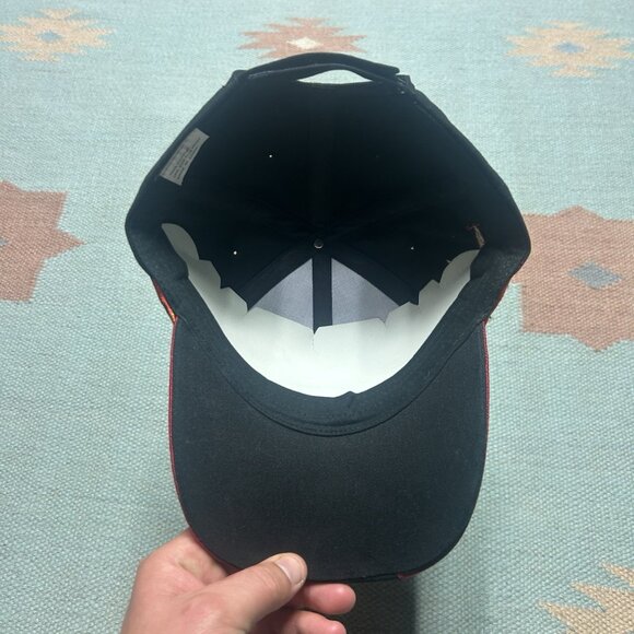 Vintage Strapback hat cap sin city Las Vegas flames fire y2k skater black - Picture 5 of 7